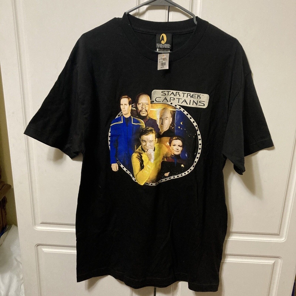 Vintage‎ Star Trek The Experience Vegas T-Shirt 90s 1990s XL Kirk Picard Janeway